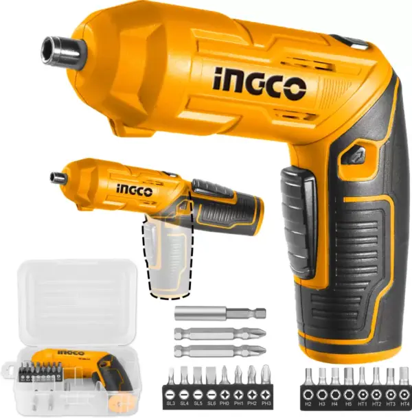 2-19-600x609-1.webp Ingco Lithium-Ion cordless screwdriver 4v - Image 1