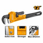 Ingco Pipe wrench Size:12" (300mm) - Image 3